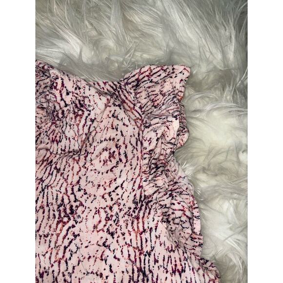 Studio B by Bobeau womens sz. L multicolor rayon blouse. Pretty, comfortable - Picture 2 of 9